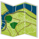 graphic illustration of a city map