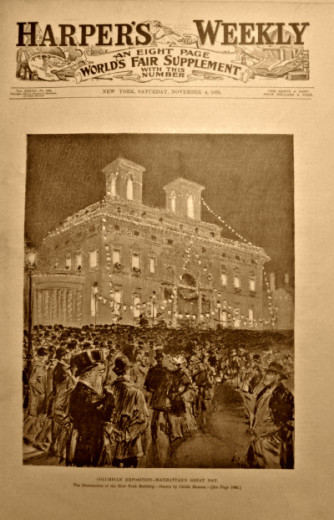 cover of Harper's Weekly on World's Columbian Exposition