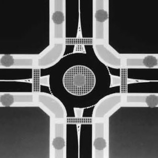 diagram of a typical roundabout