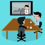 illustration of video conference