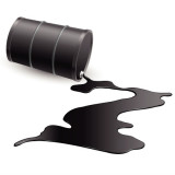 illustration of a barrel leaking liquid