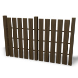 simple drawing of a fence