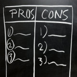 blackboard for listing pros and cons