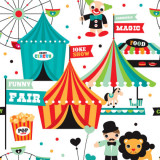 illustration of a local fair