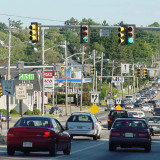 Typical commercial strip roadway corridor