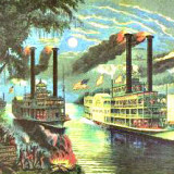 steamboat image from Currier & Ives print