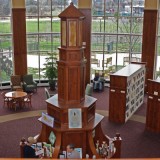 Interior rotunda of Hudson, Ohio, library