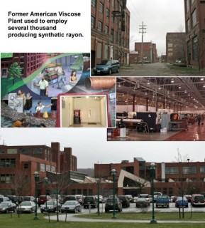 Former American Viscose plant in Meadville, Pennsylvania