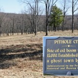 View of area where Pithole City once was