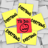 sticky notes that say: to do, everything