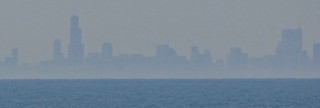 Chicago skyline visible in the distance