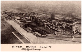 Postcard of River Rouge Plant
