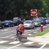 photo of bike lane in Charlottesville