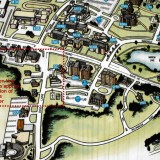 Location of Storrs Center in relationship to UConn campus.