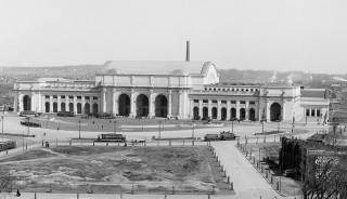 Exterior, Union Station, Washington, DC - under construction