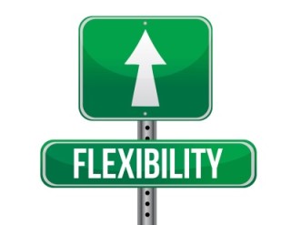 Road sign that says Flexibility