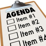 illustration of an agenda