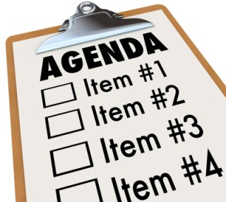 illustration of an agenda