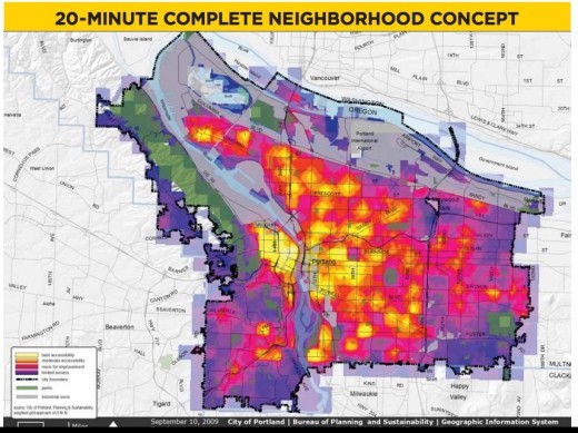 20 minute concept plan map of Portland