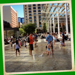 Part of Director Park features an area where kids can romp in the water. Perfect on a summer day. More on water in Portland in the next section of this post.