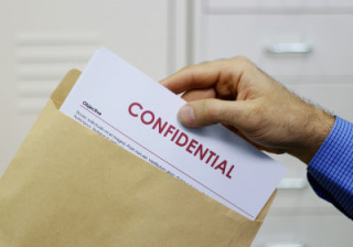 Paper marked Confidential