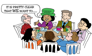 Consensus builder illustration by Marc Hughes for PlannersWeb