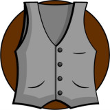 illustration of a man's vest