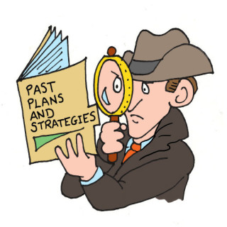 Detective work illustration by Marc Hughes for PlannersWeb