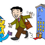 Illustration by Marc Hughes for PlannersWeb: young job seeker