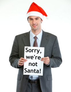 Sorry, we're not Santa says businessman