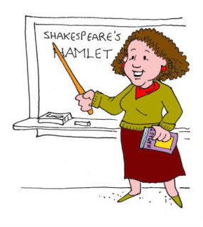 Della as teacher. Illustration by Marc Hughes for PlannersWeb